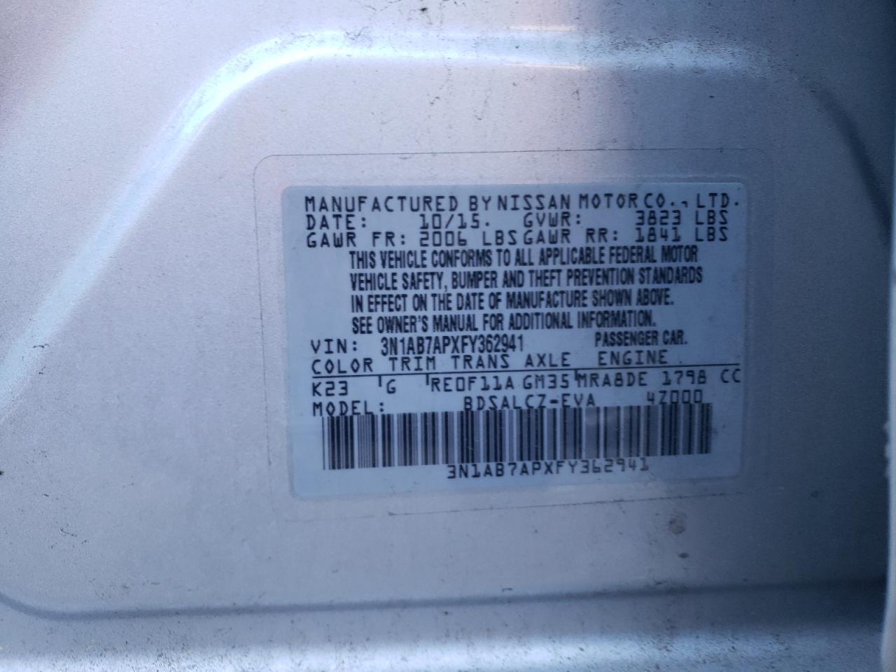 2015 Nissan Sentra - Image 12