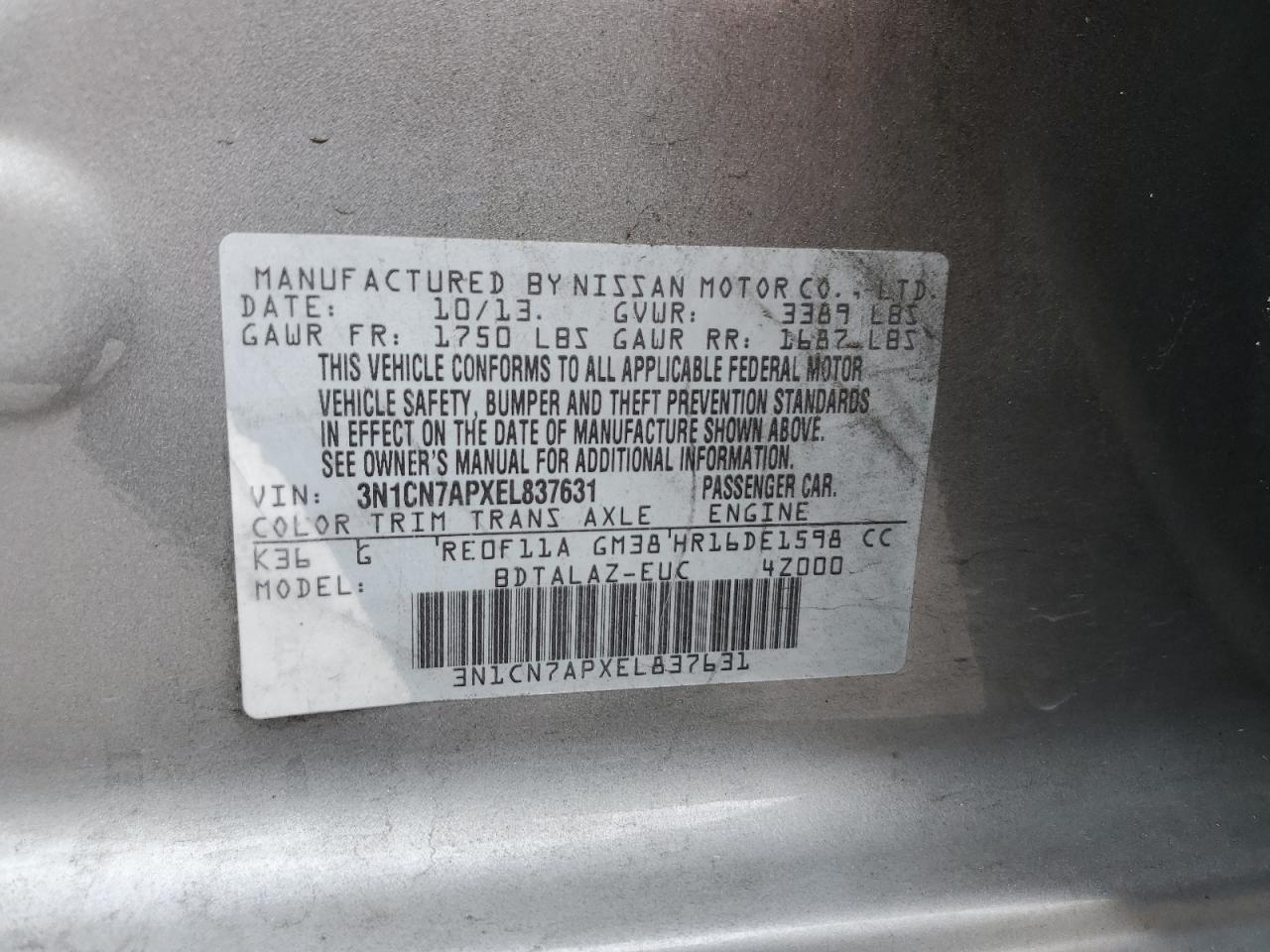 2014 Nissan Versa - Image 12