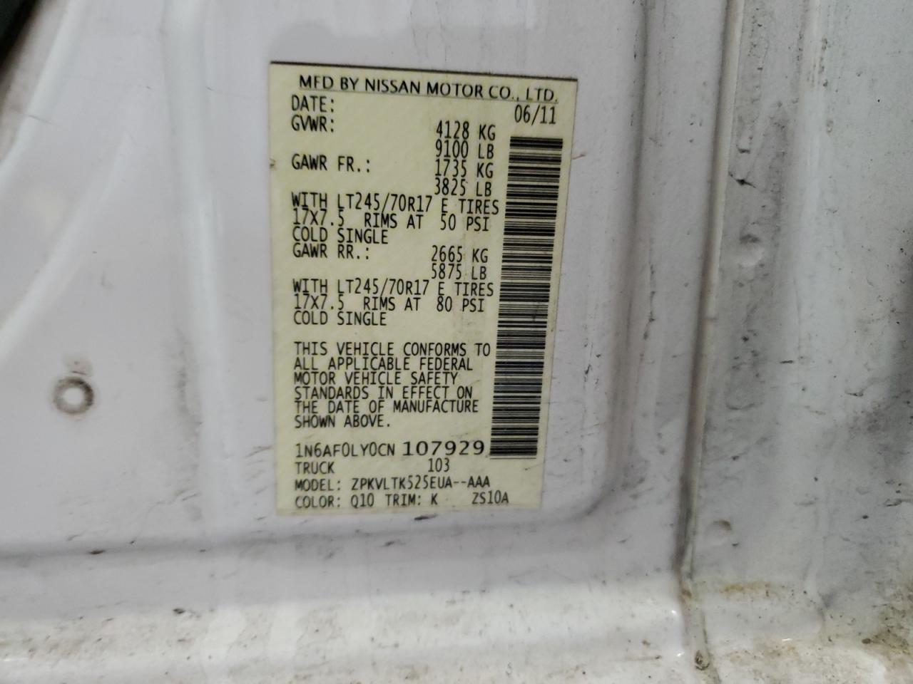 2012 Nissan NV - Image 13