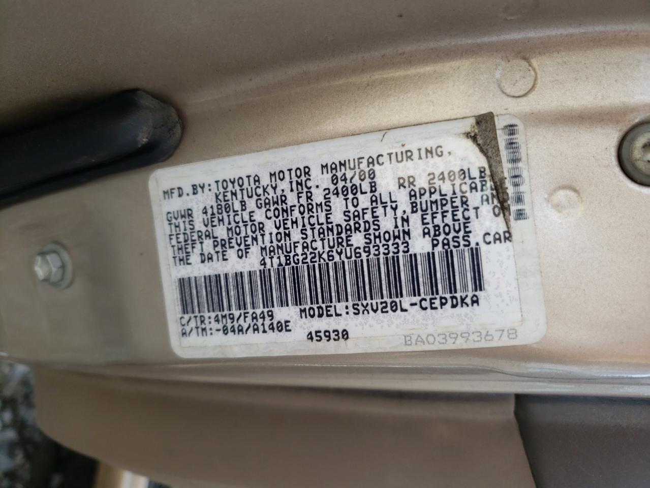 2000 Toyota Camry - Image 13