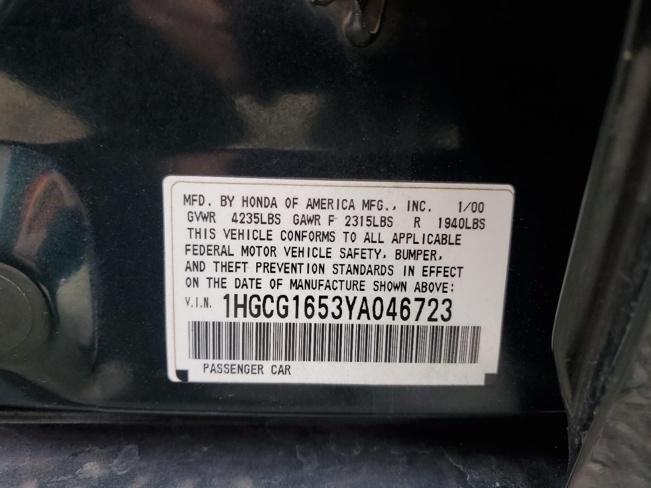 2000 Honda Accord - Image 12