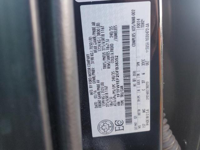2016 FORD F150 SUPERCREW