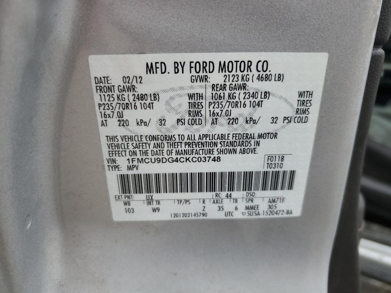 2012 Ford Escape - Image 15