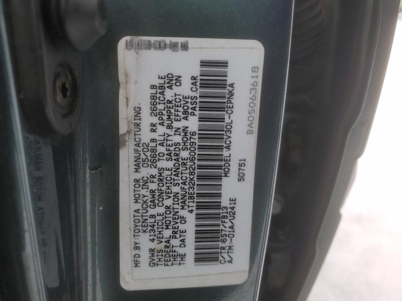 2002 Toyota Camry - Image 15