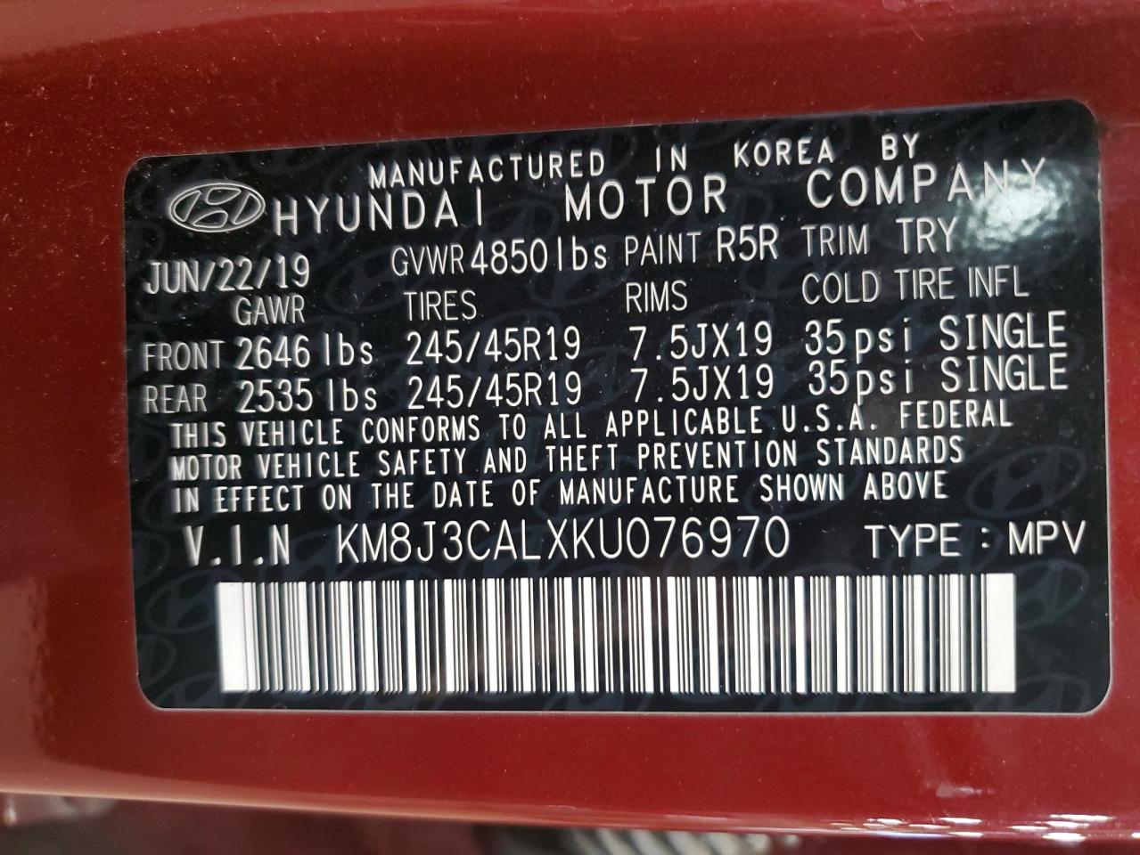 2019 Hyundai Tucson - Image 13