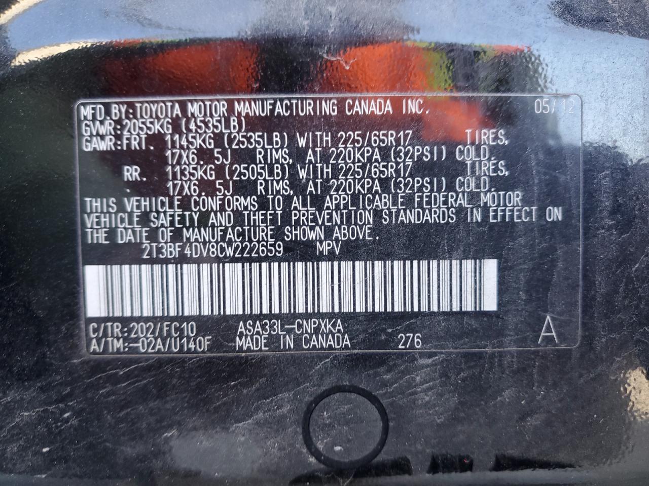 2012 Toyota RAV 4 - Image 14