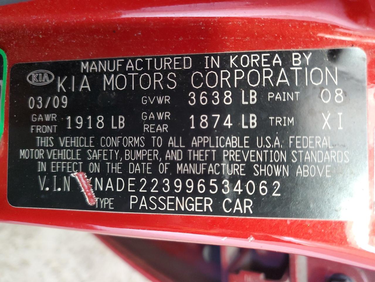 2009 Kia Rio - Image 12