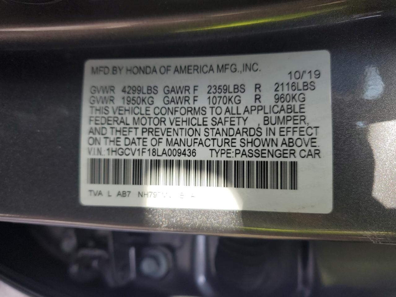 2020 Honda Accord - Image 14