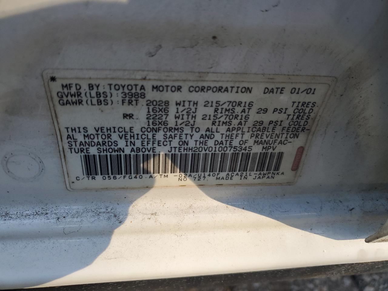 2001 Toyota RAV 4 - Image 13