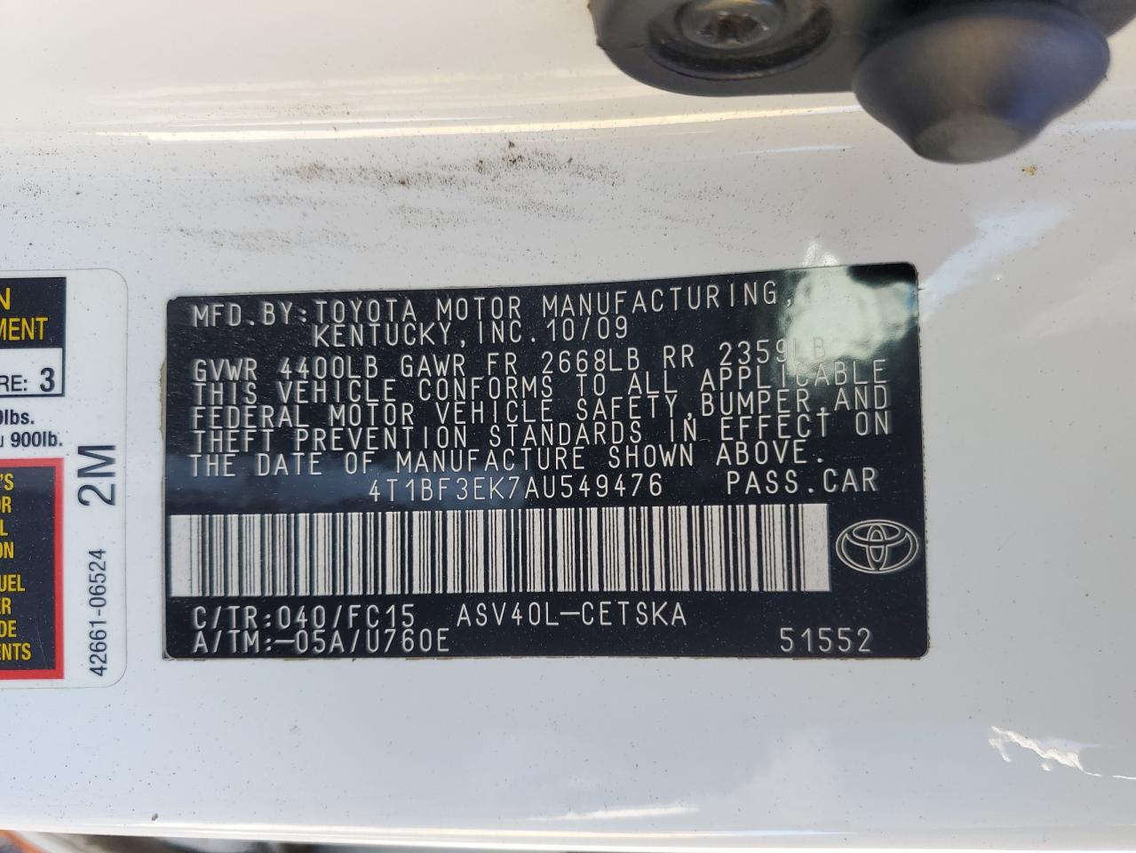 2010 Toyota Camry - Image 12