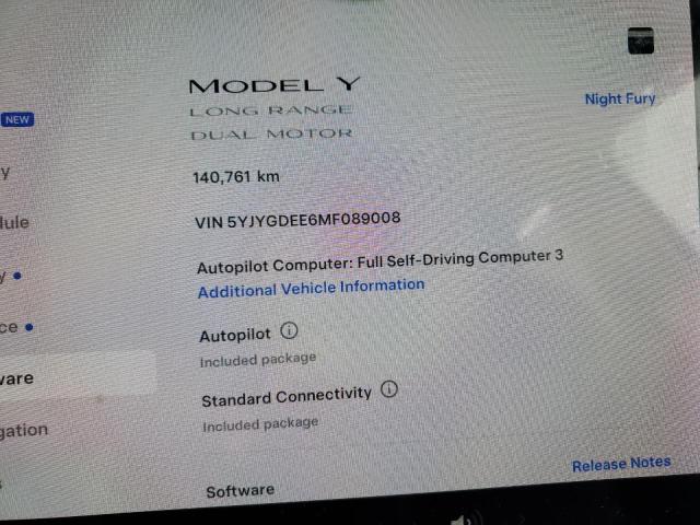 2021 TESLA MODEL Y 