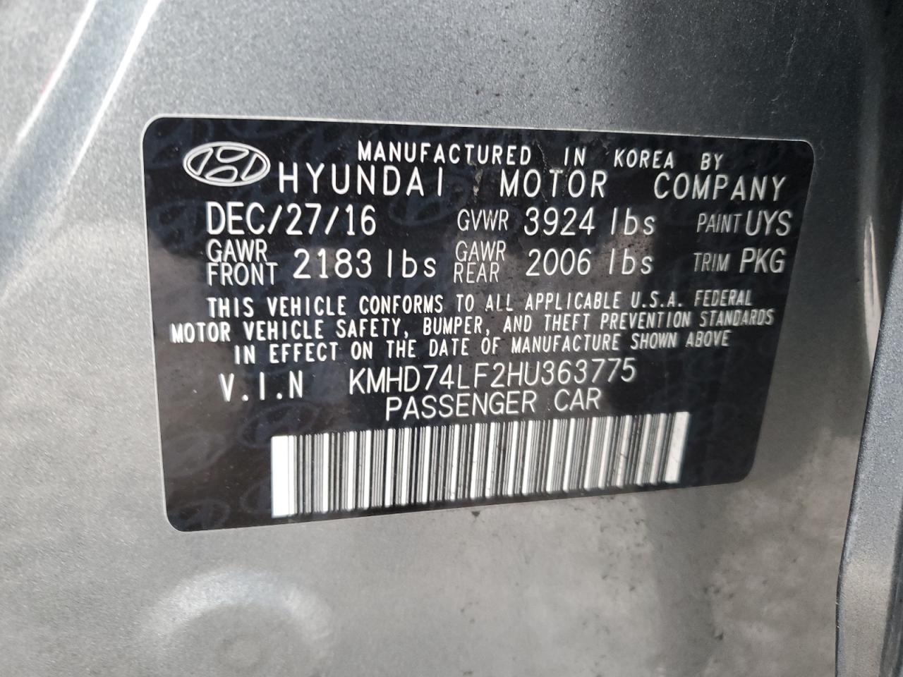 2017 Hyundai Elantra - Image 13