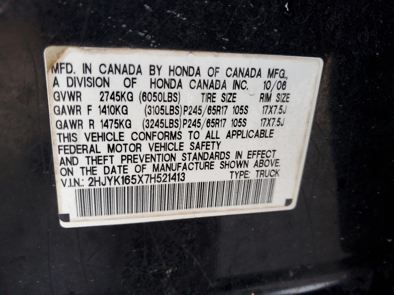 2007 Honda Ridgeline - Image 12