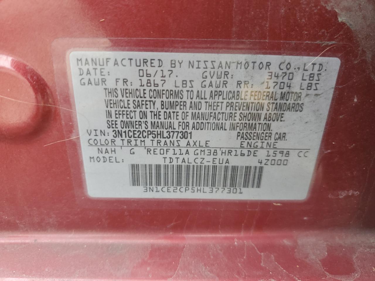 2017 Nissan Versa - Image 14