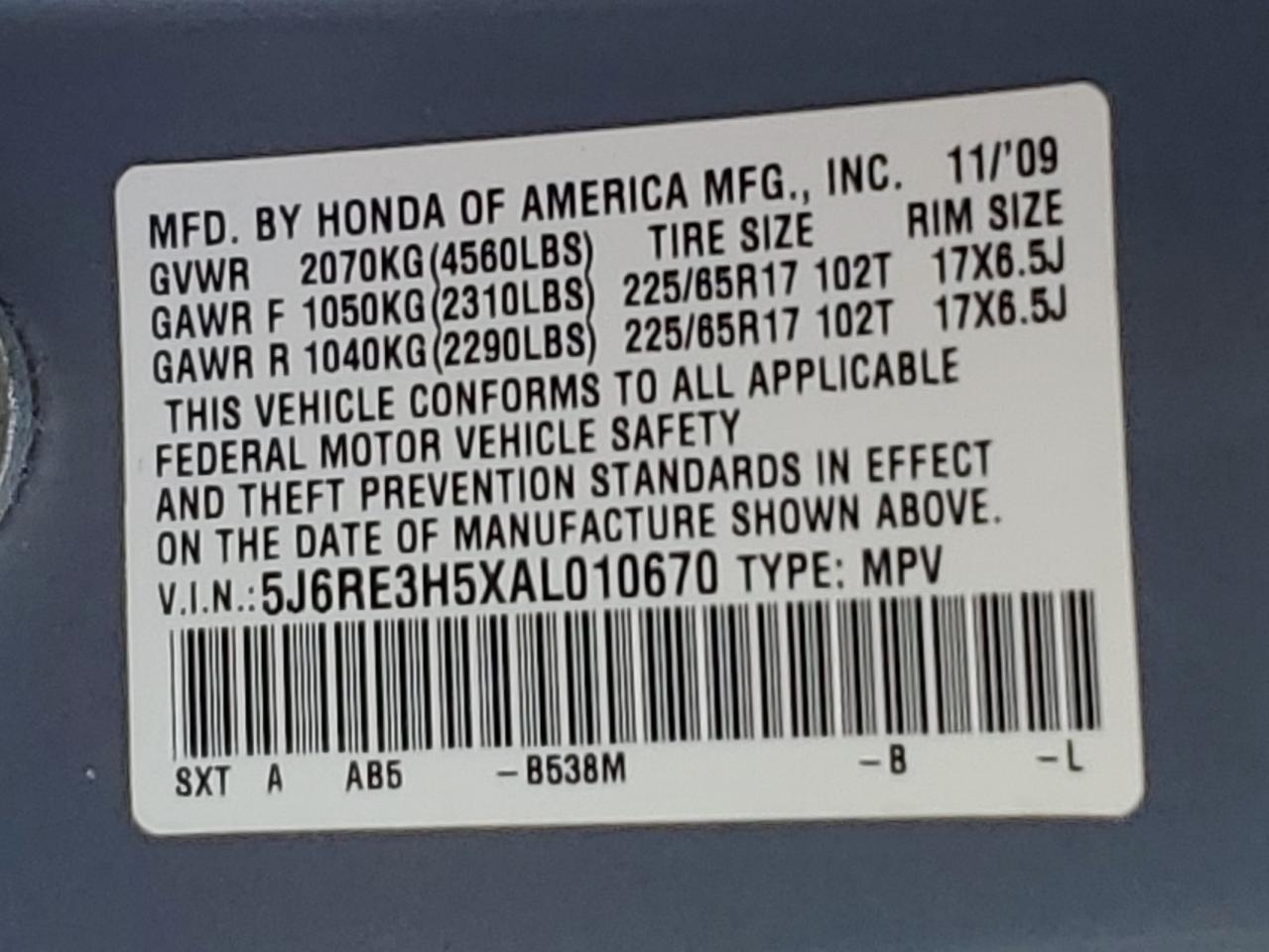 2010 Honda CR-V - Image 13