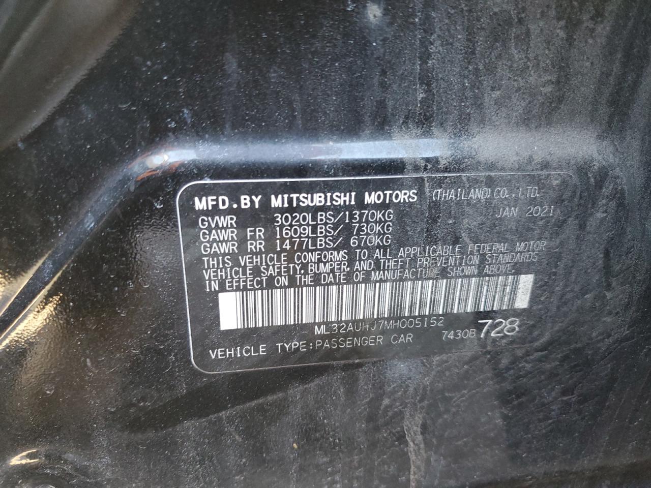 2021 Mitsubishi Mirage - Image 12