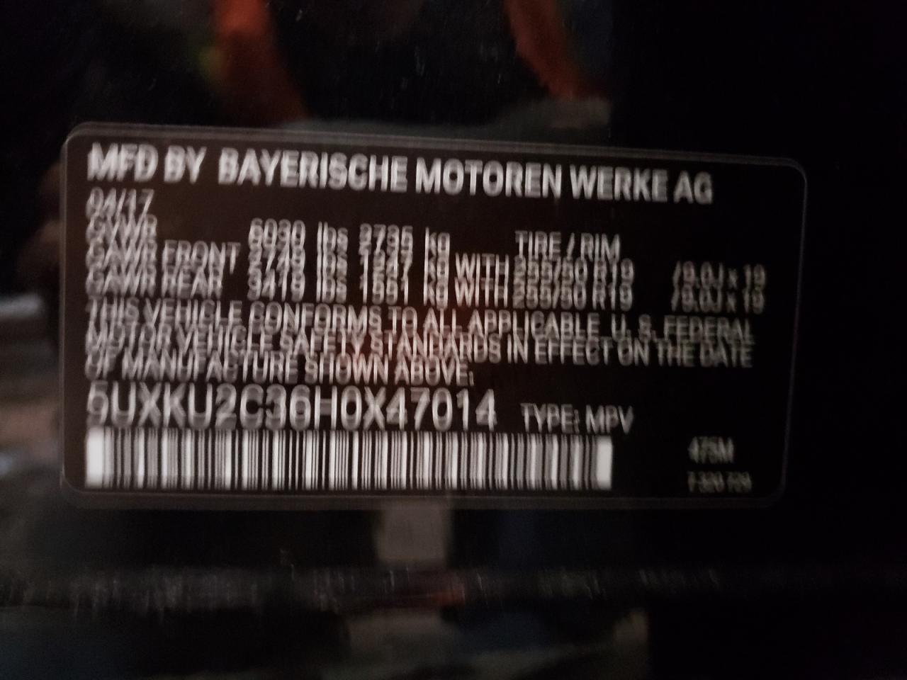 2017 BMW X6 - Image 13