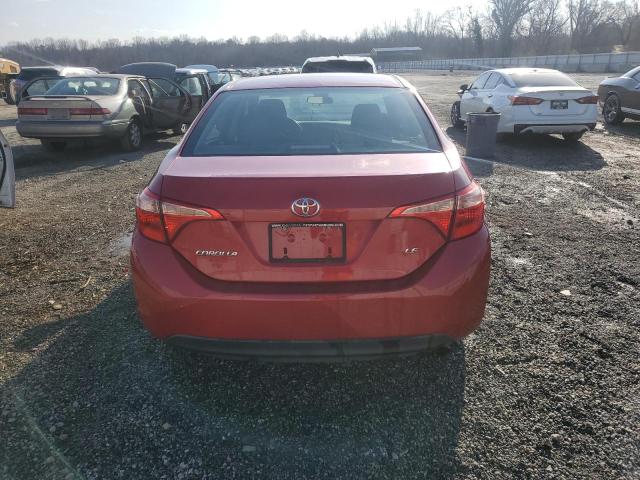  TOYOTA COROLLA 2017 Red