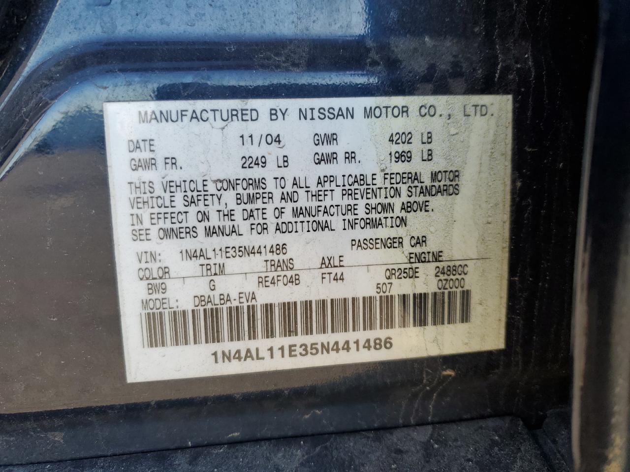 2005 Nissan Altima - Image 12