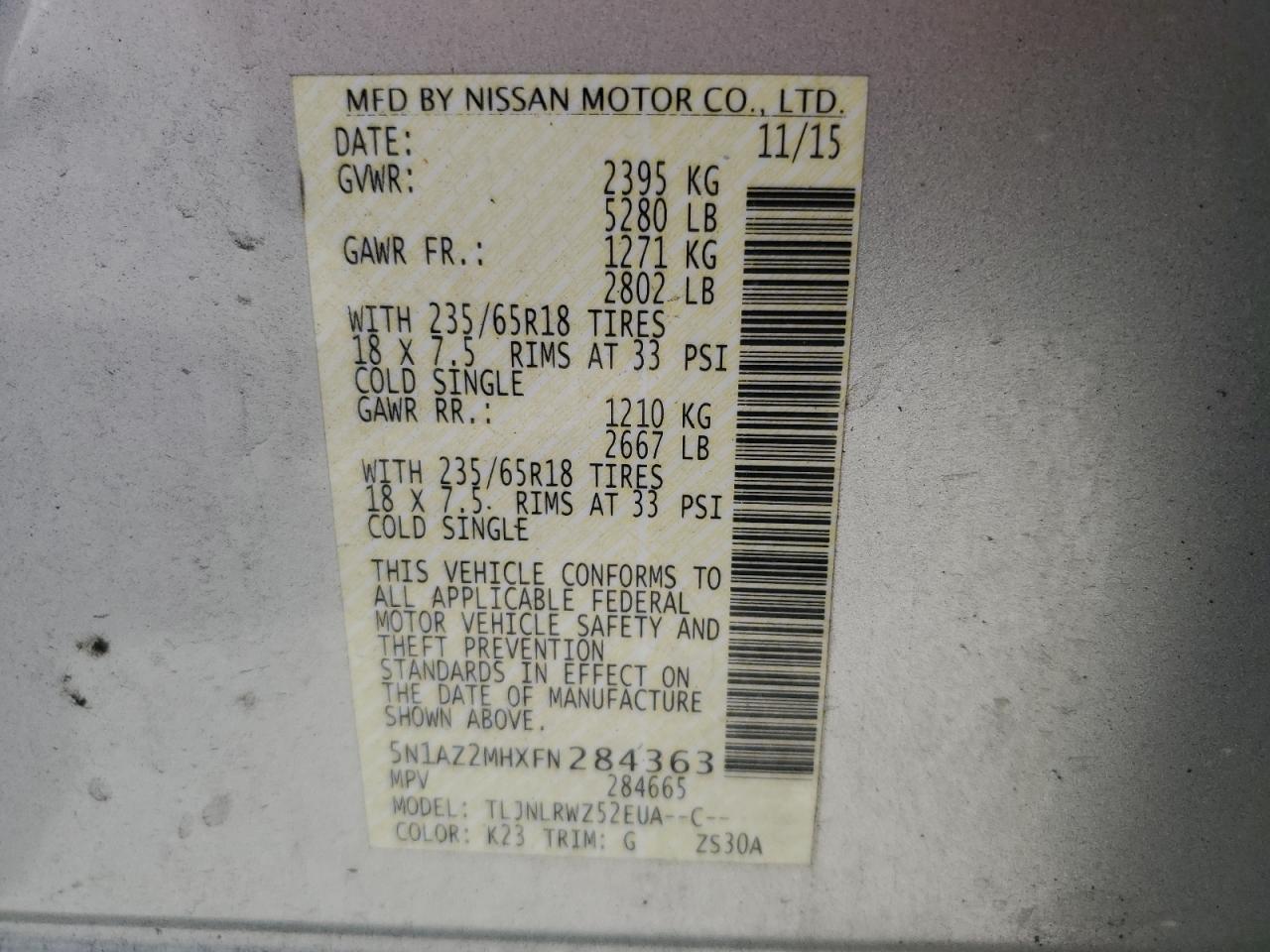 2015 Nissan Murano - Image 14