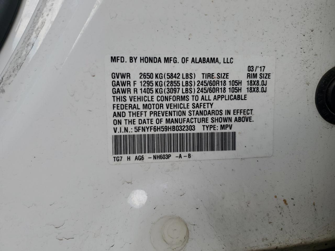 2017 Honda Pilot - Image 13