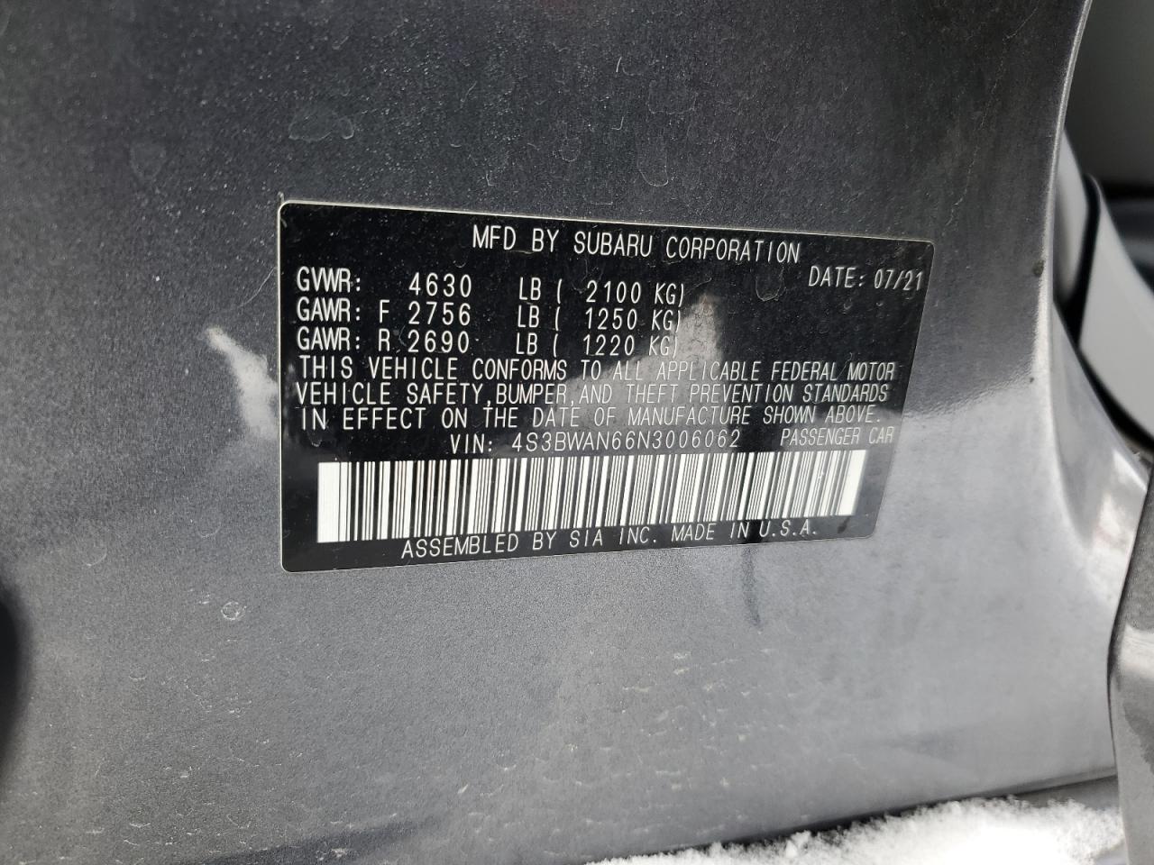 2022 Subaru Legacy - Image 12