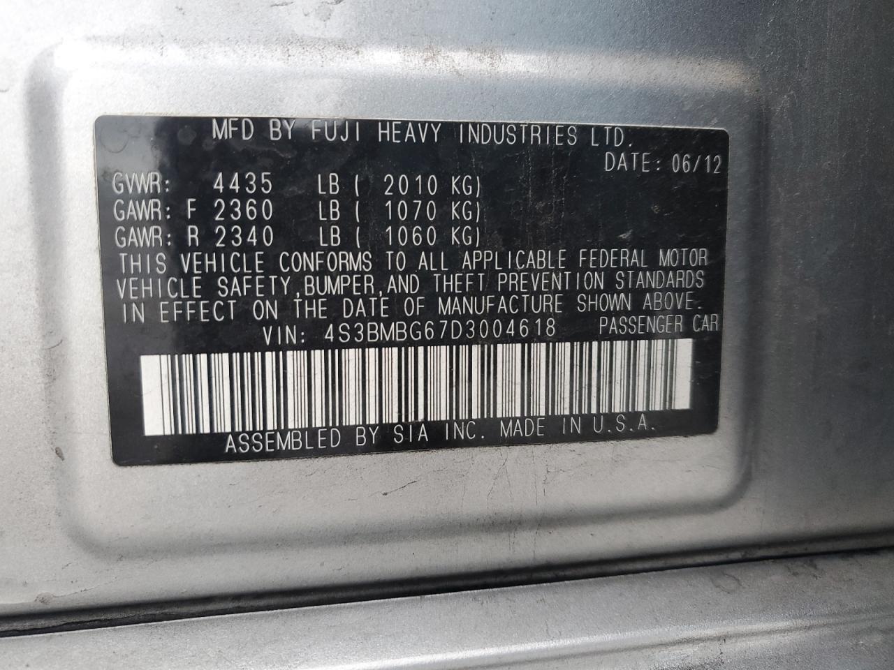 2013 Subaru Legacy - Image 12