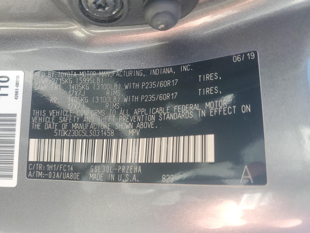 2020 Toyota Sienna - Image 13