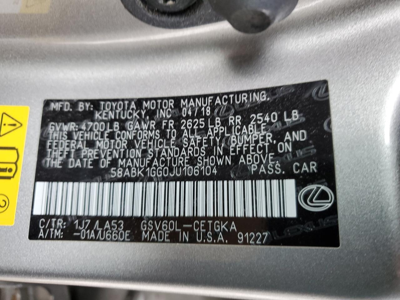 2018 Lexus ES - Image 13