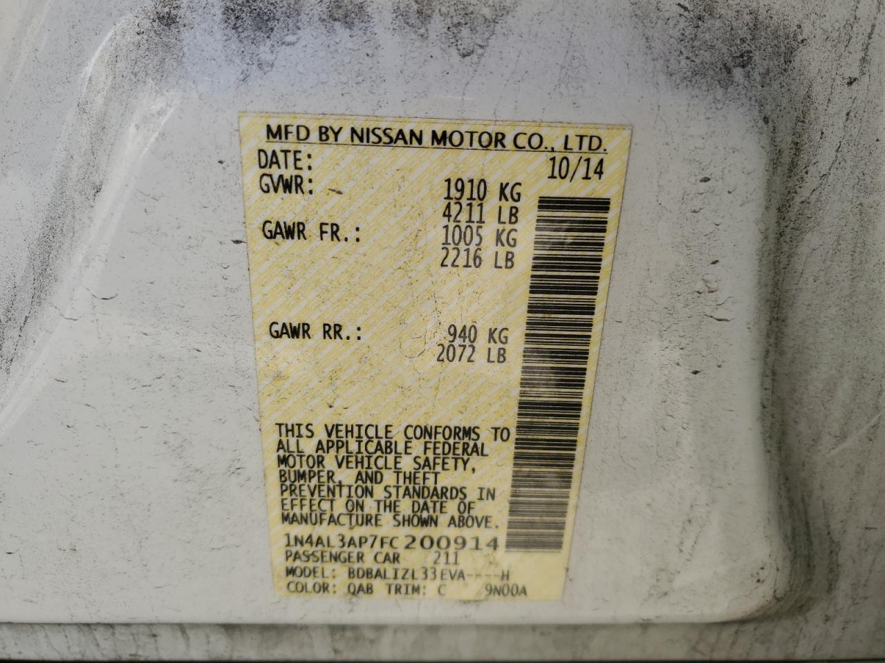 2015 Nissan Altima - Image 12