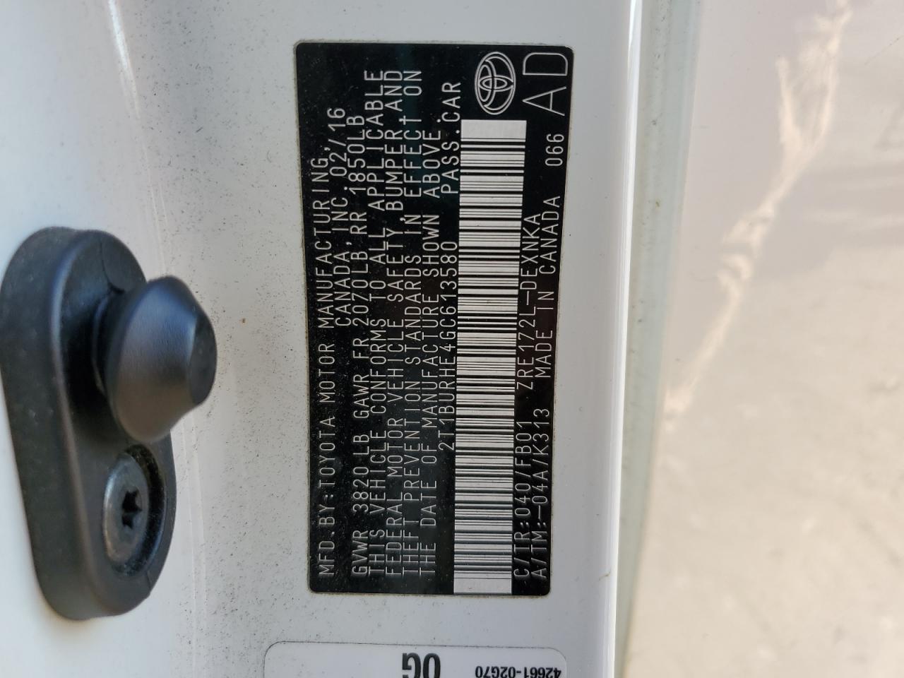 2016 Toyota Corolla - Image 14