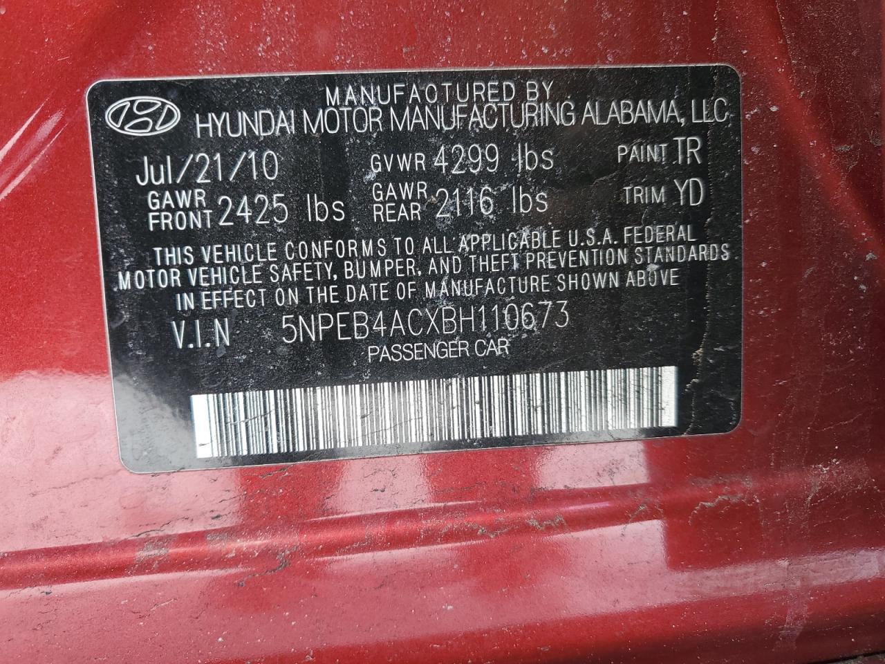 2011 Hyundai Sonata - Image 13