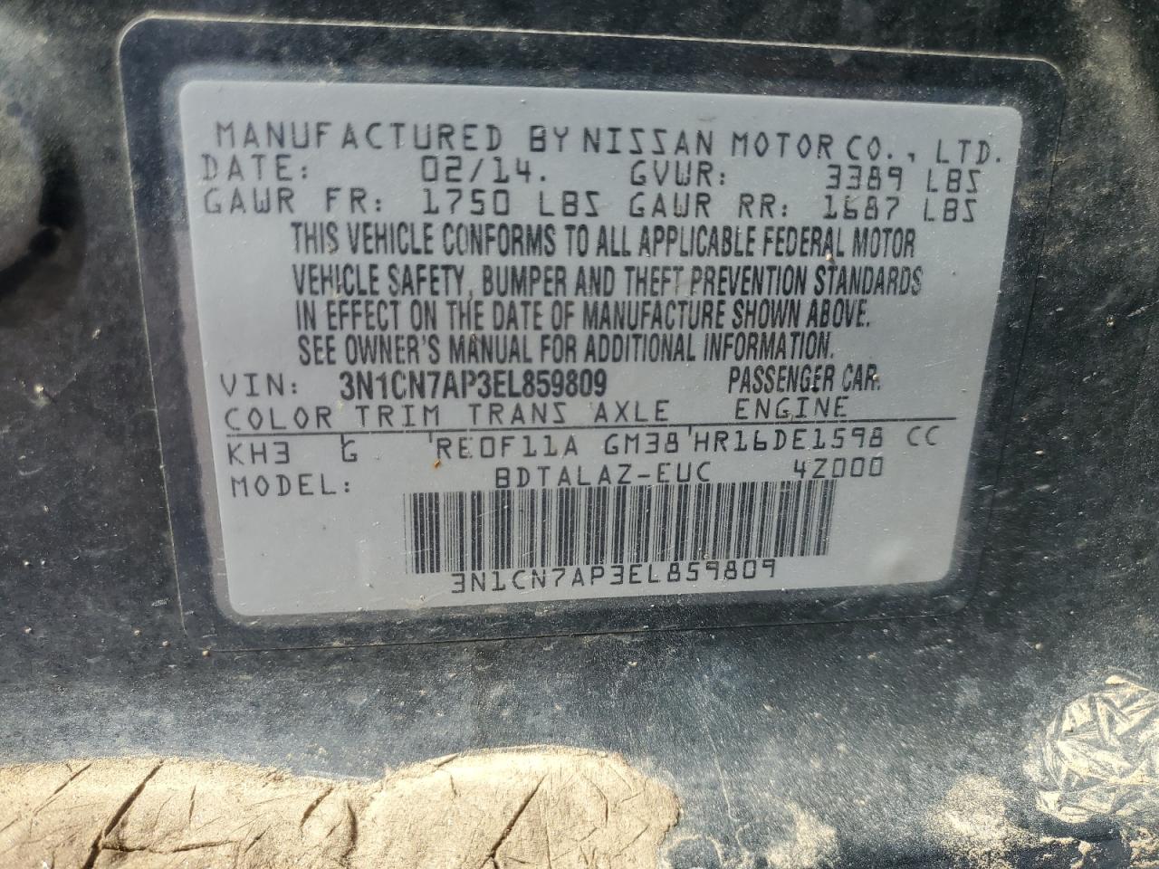 2014 Nissan Versa - Image 12