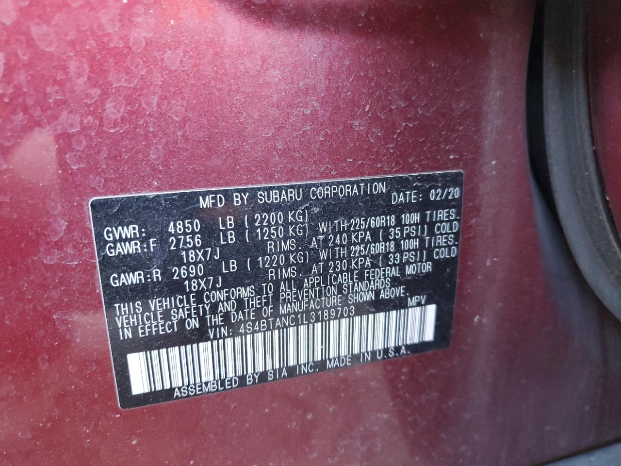 2020 Subaru Outback - Image 13