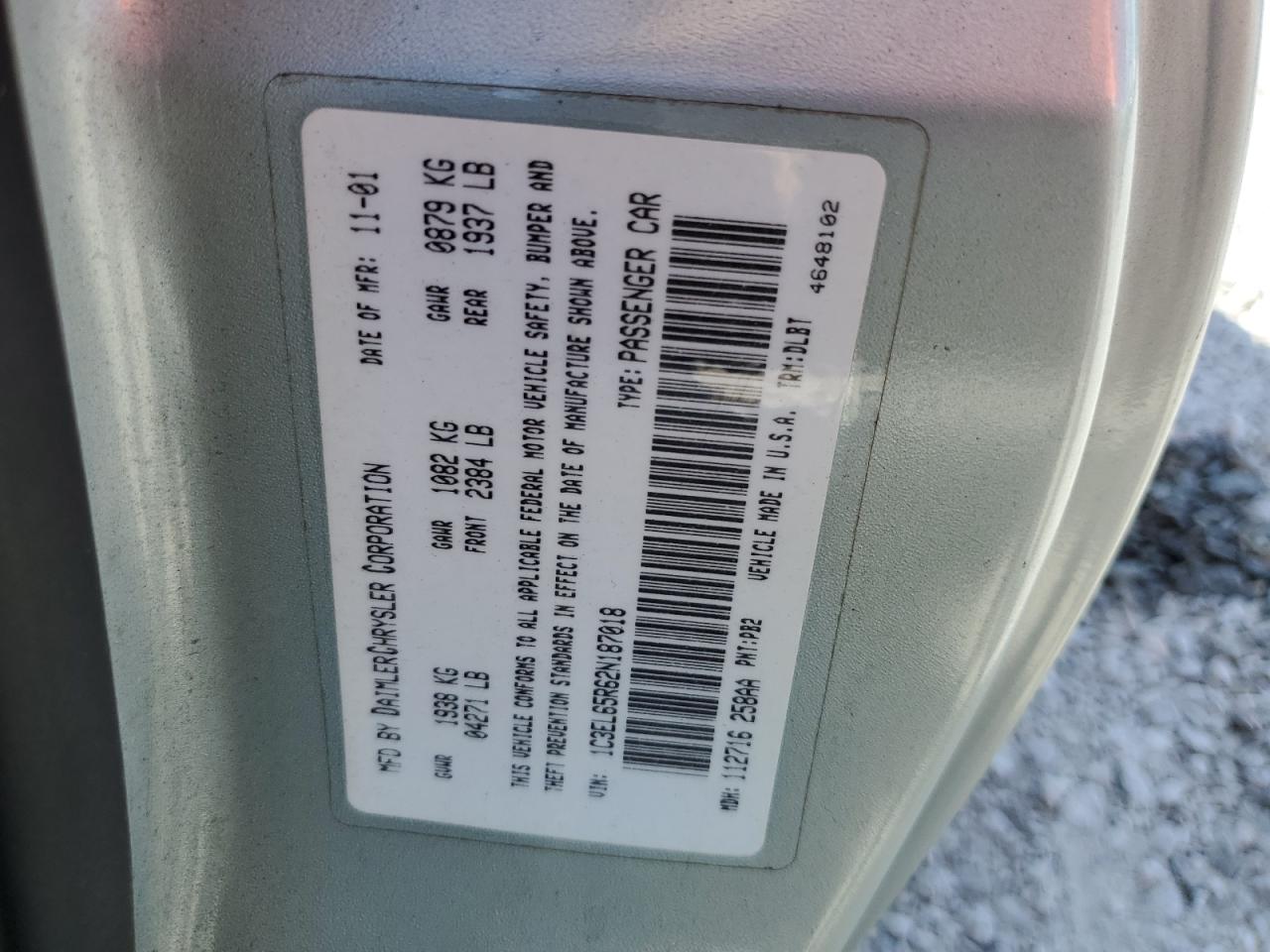 2002 Chrysler Sebring - Image 12