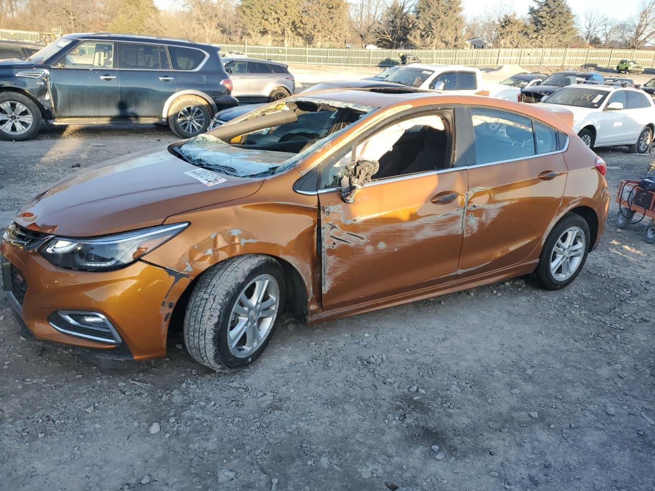 2017 Chevrolet Cruze Lt de vânzare în Madisonville, TN - Rollover
