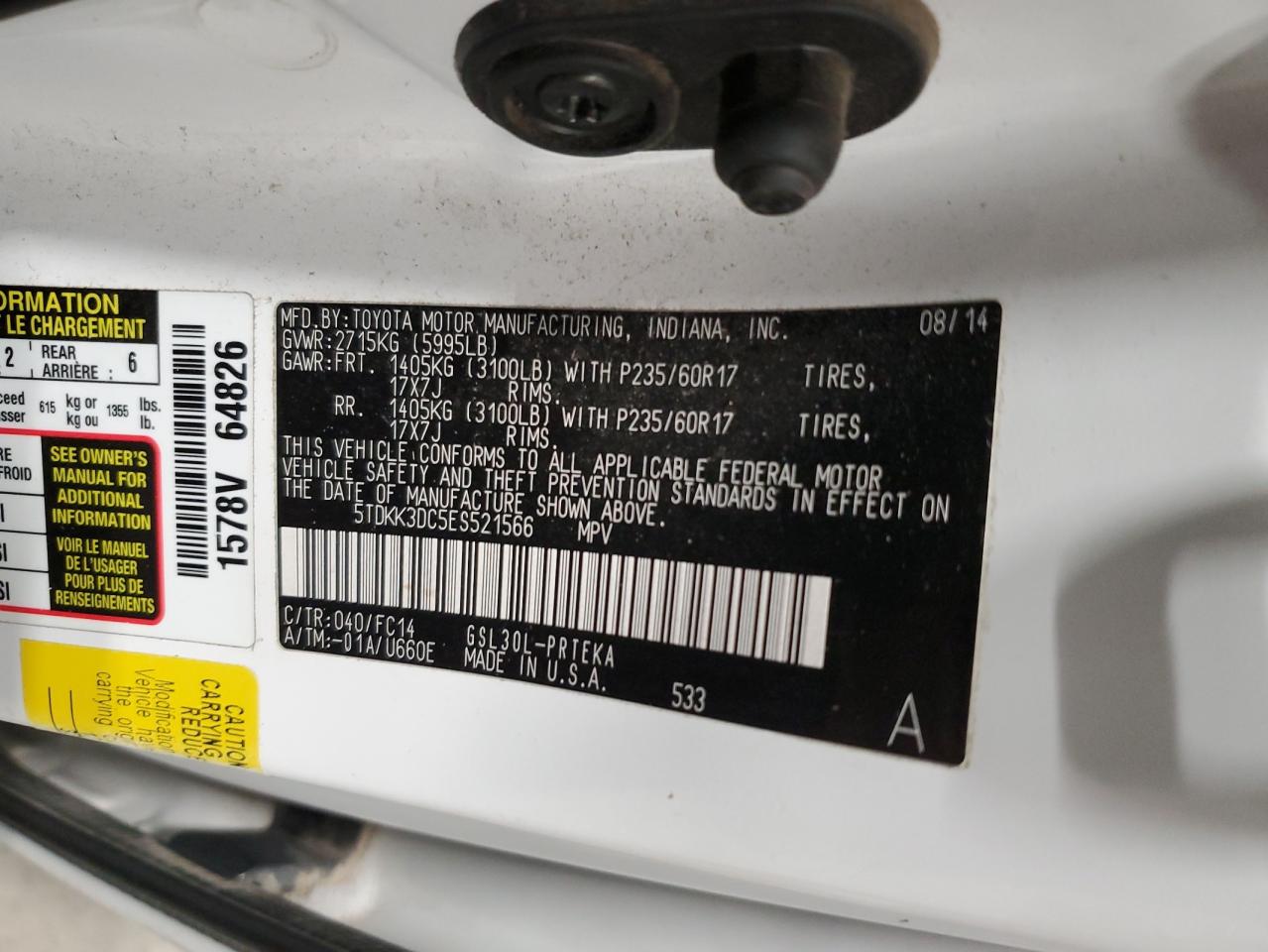 2014 Toyota Sienna - Image 13
