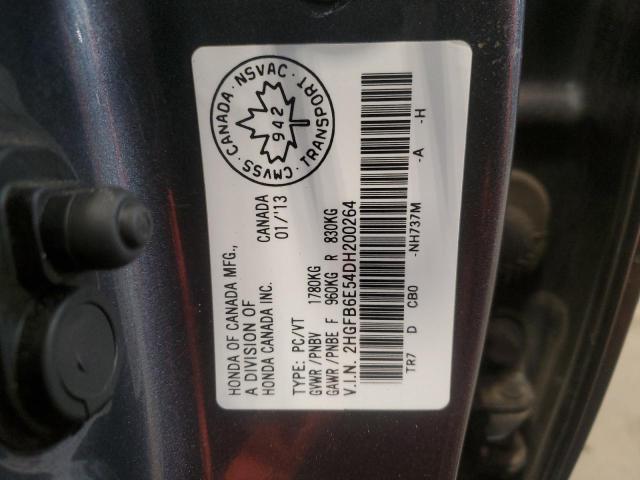 2013 HONDA CIVIC SI