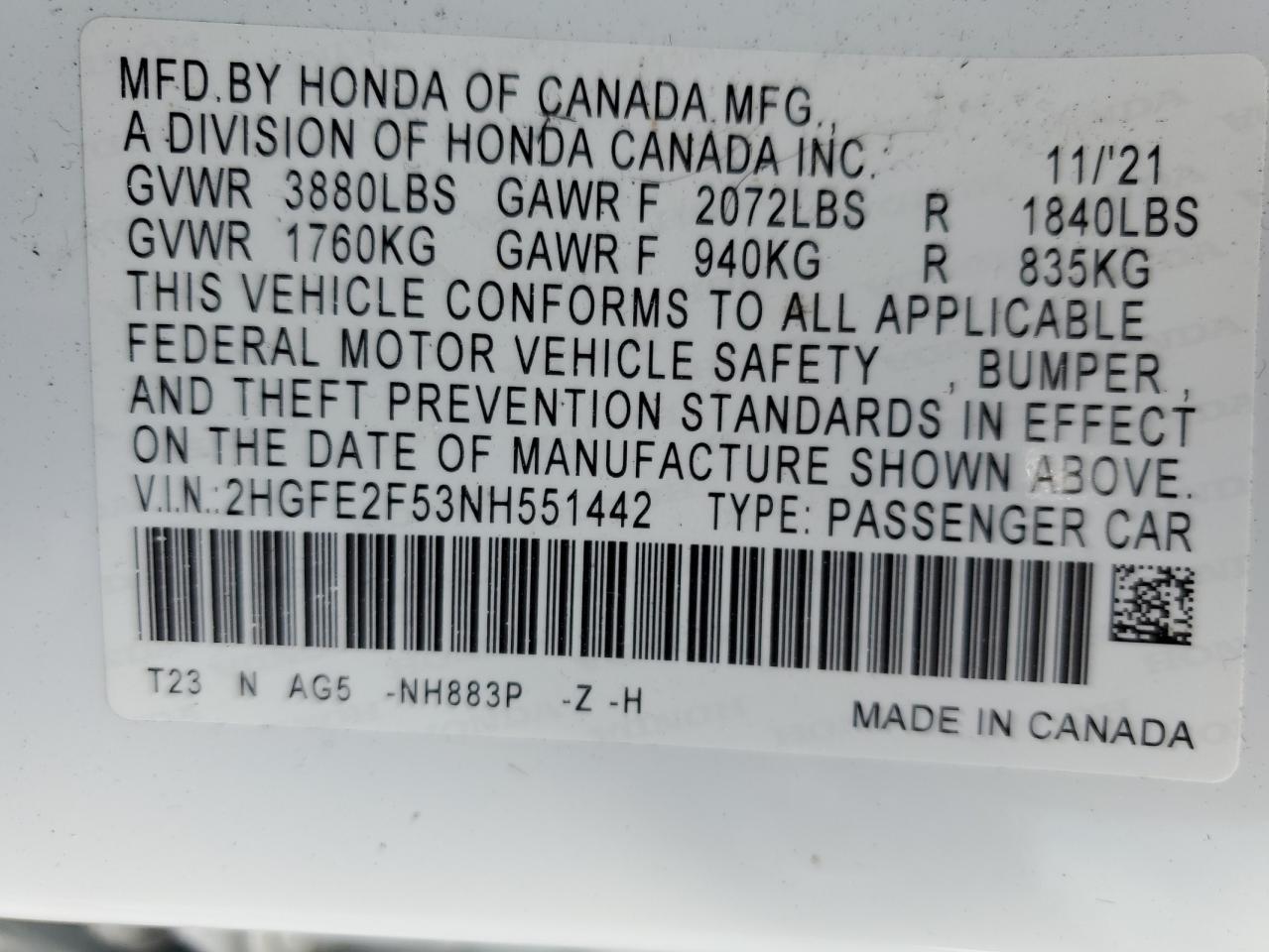 2022 Honda Civic - Image 12
