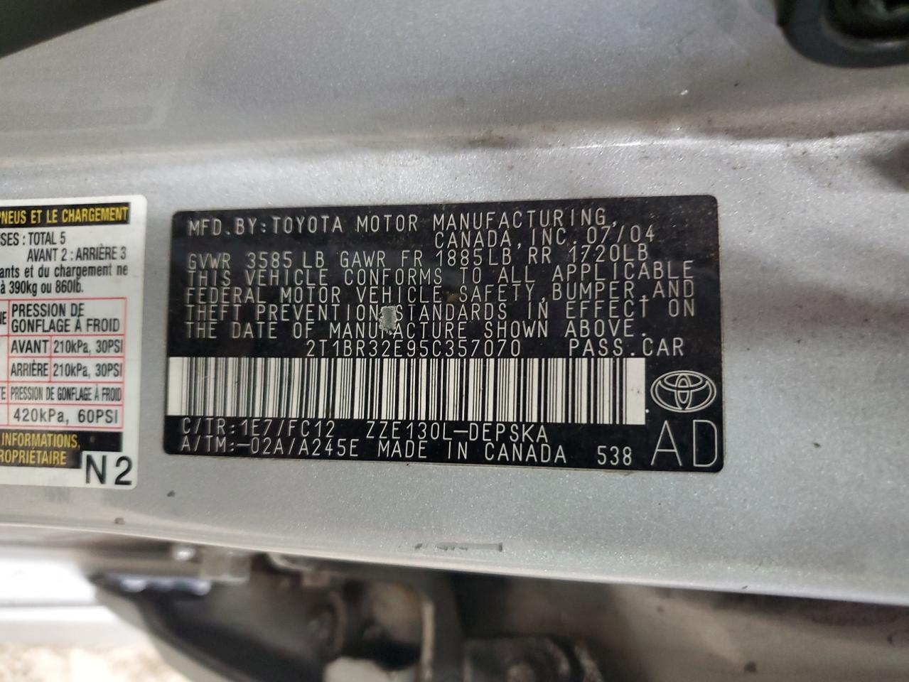 2005 Toyota Corolla - Image 12