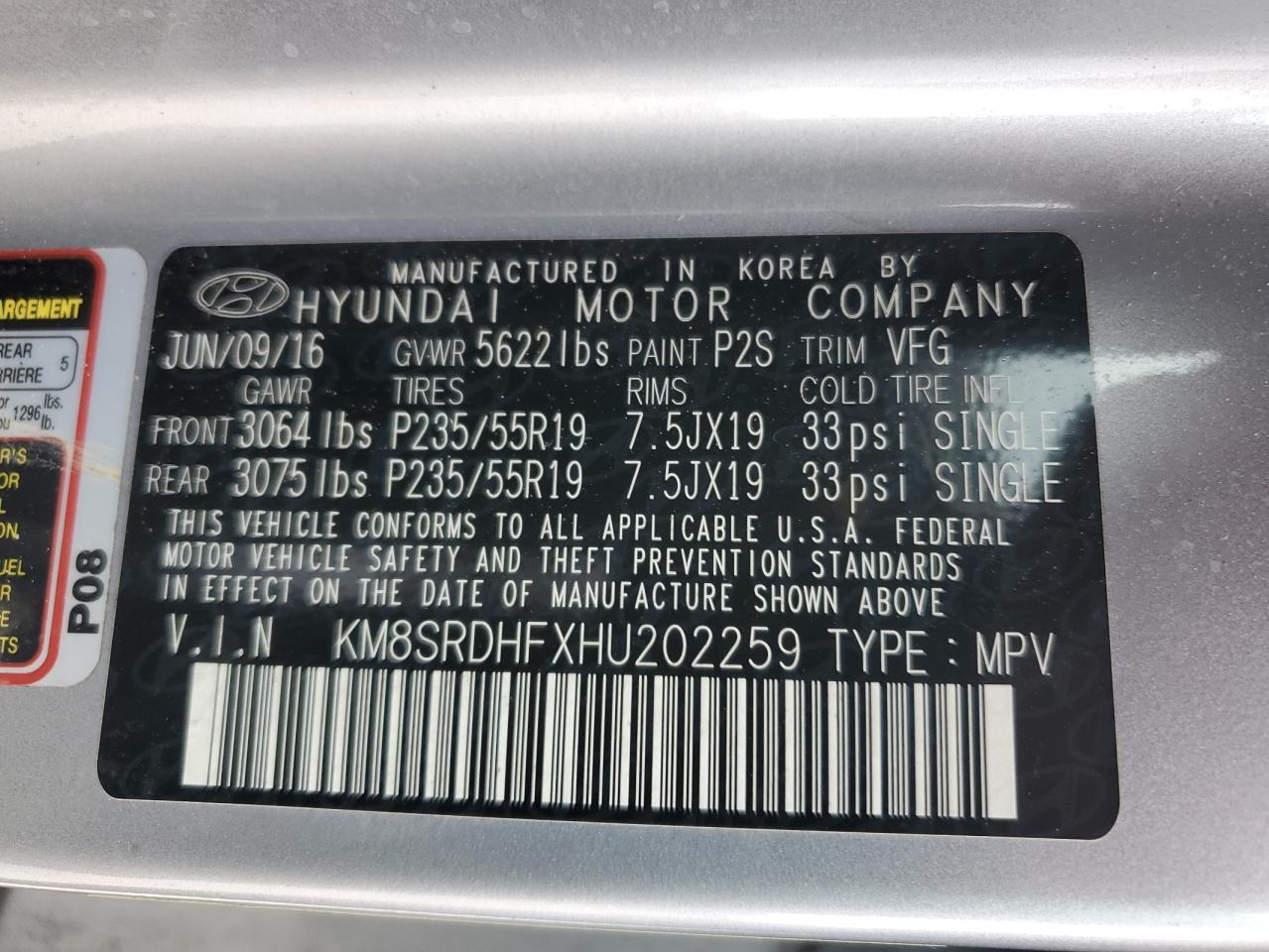 2017 Hyundai Santa Fe - Image 14