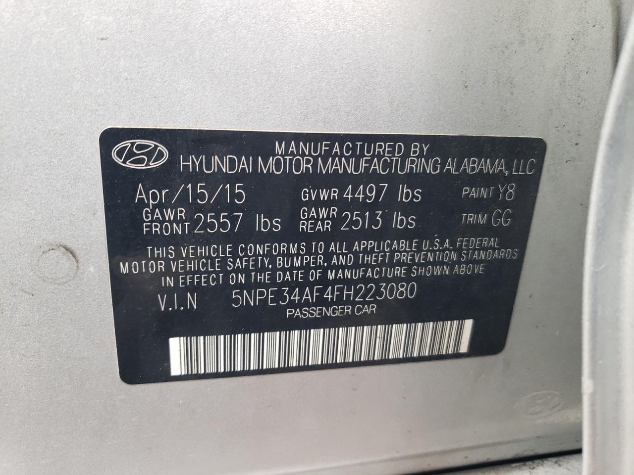 2015 Hyundai Sonata - Image 14
