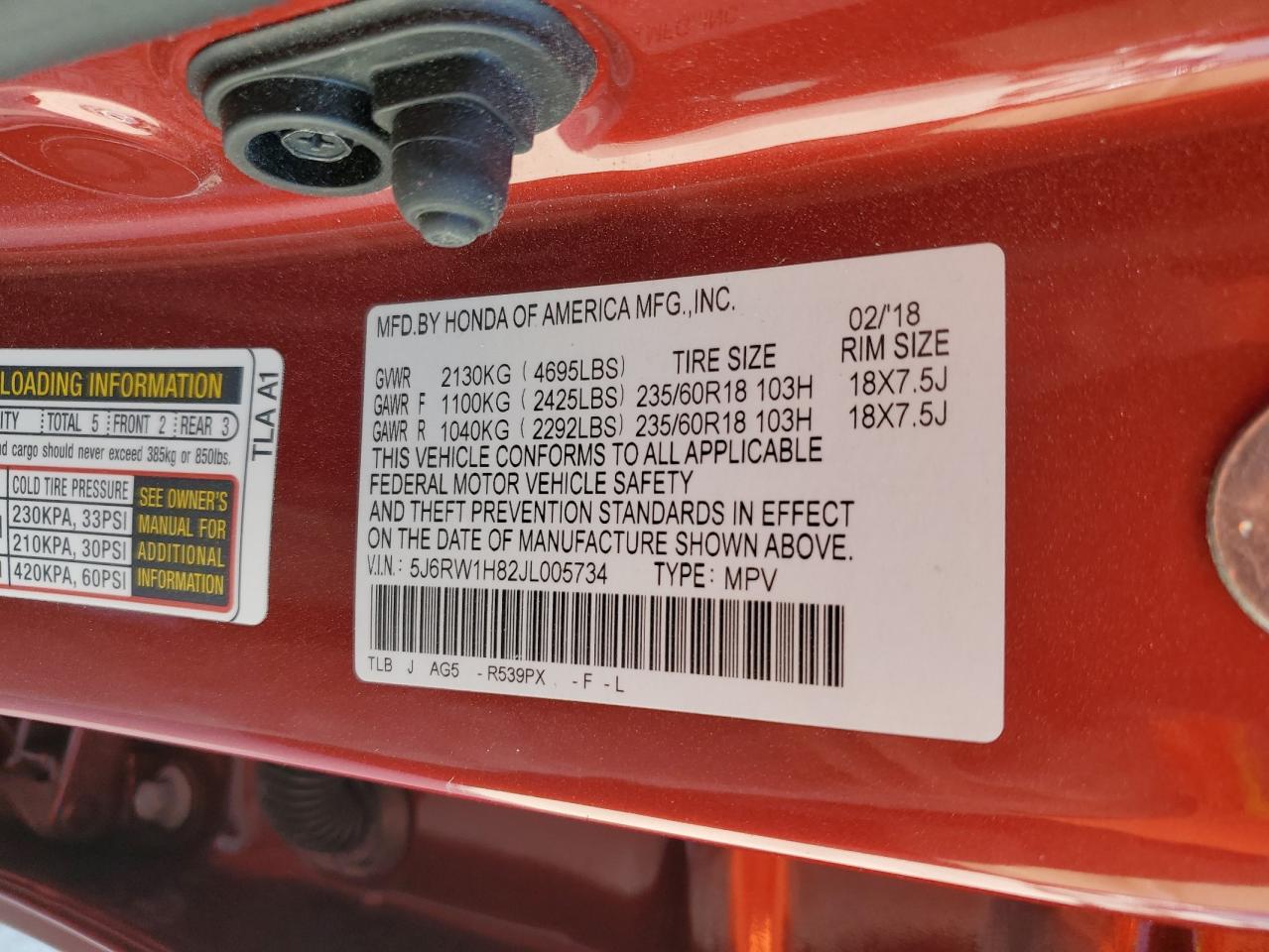 2018 Honda CR-V - Image 16
