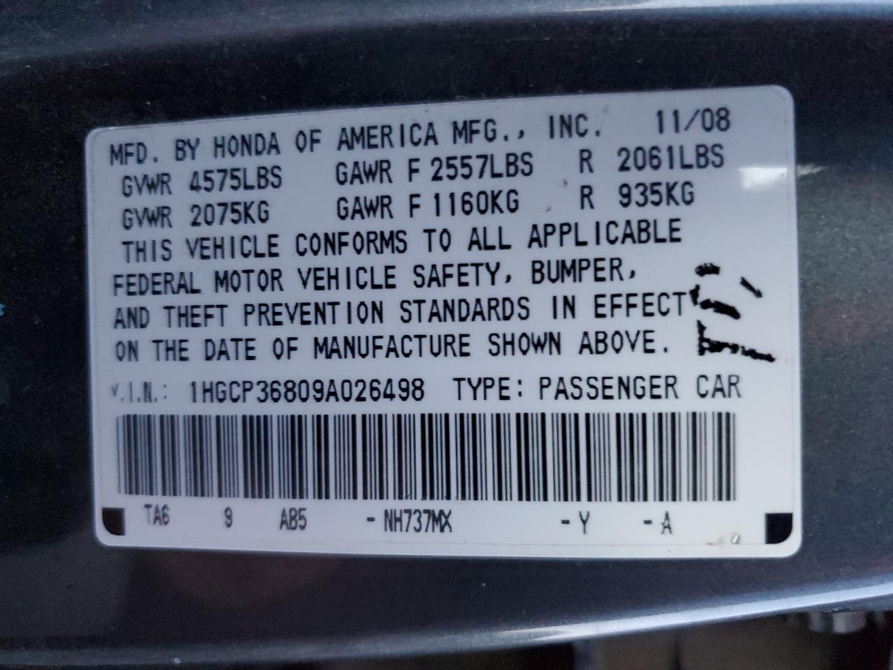 2009 Honda Accord - Image 12