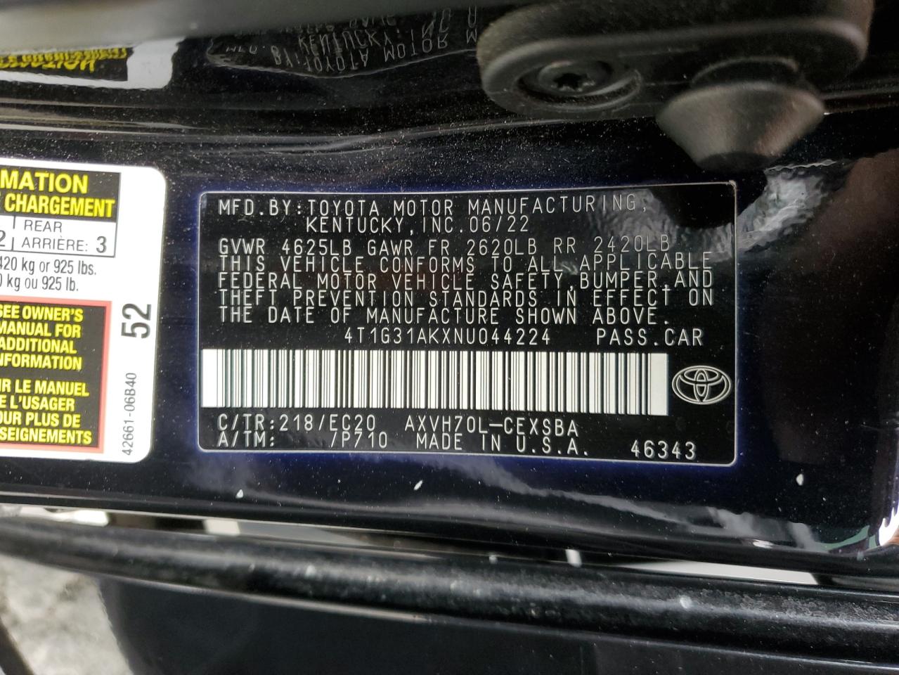 2022 Toyota Camry - Image 12