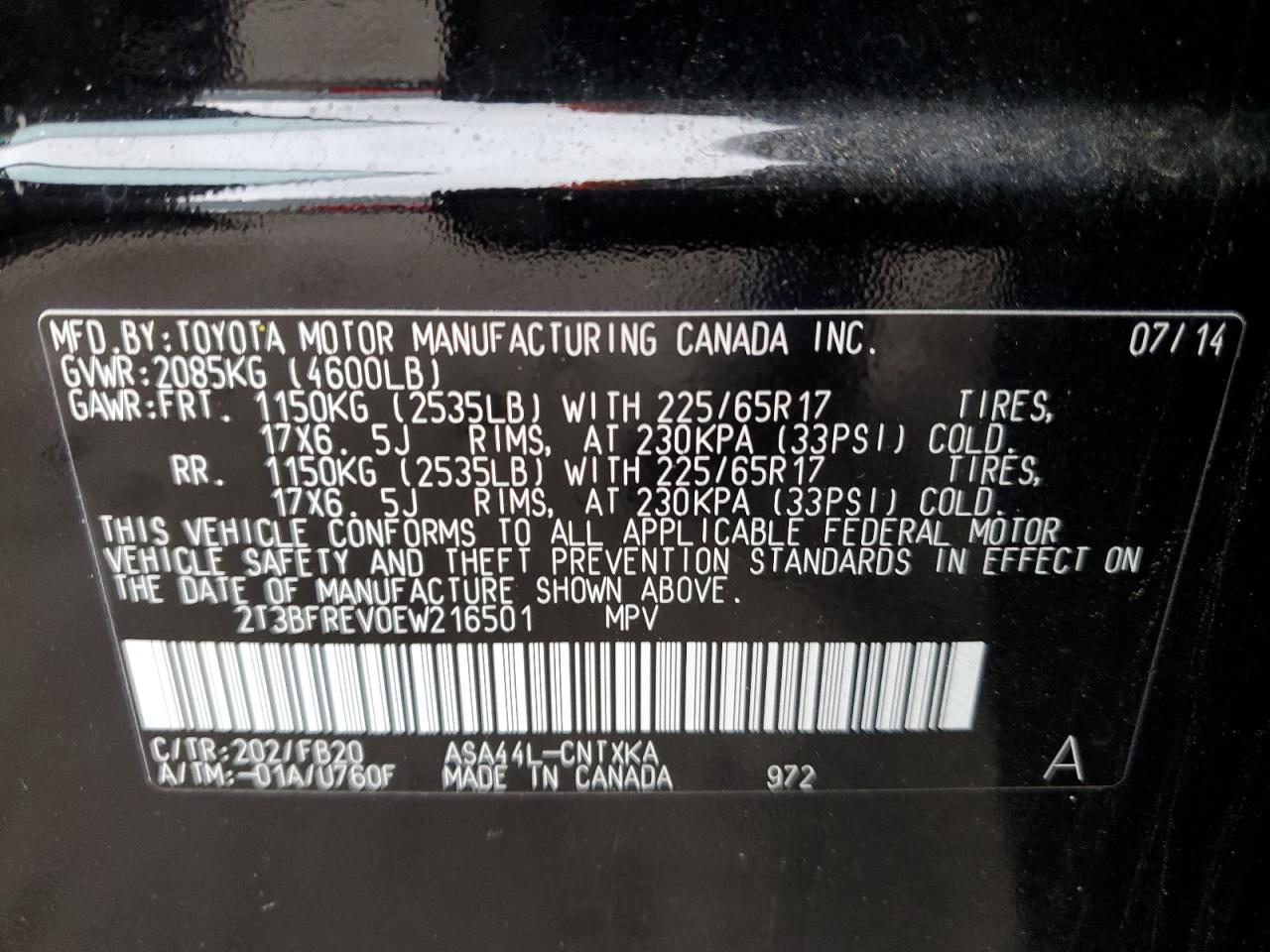 2014 Toyota RAV 4 - Image 12