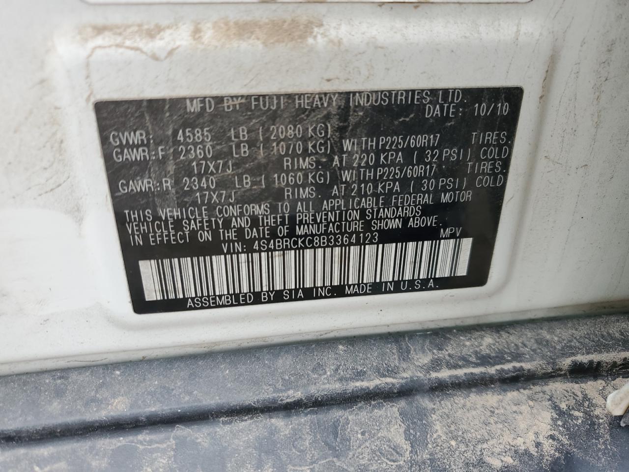 2011 Subaru Outback - Image 14