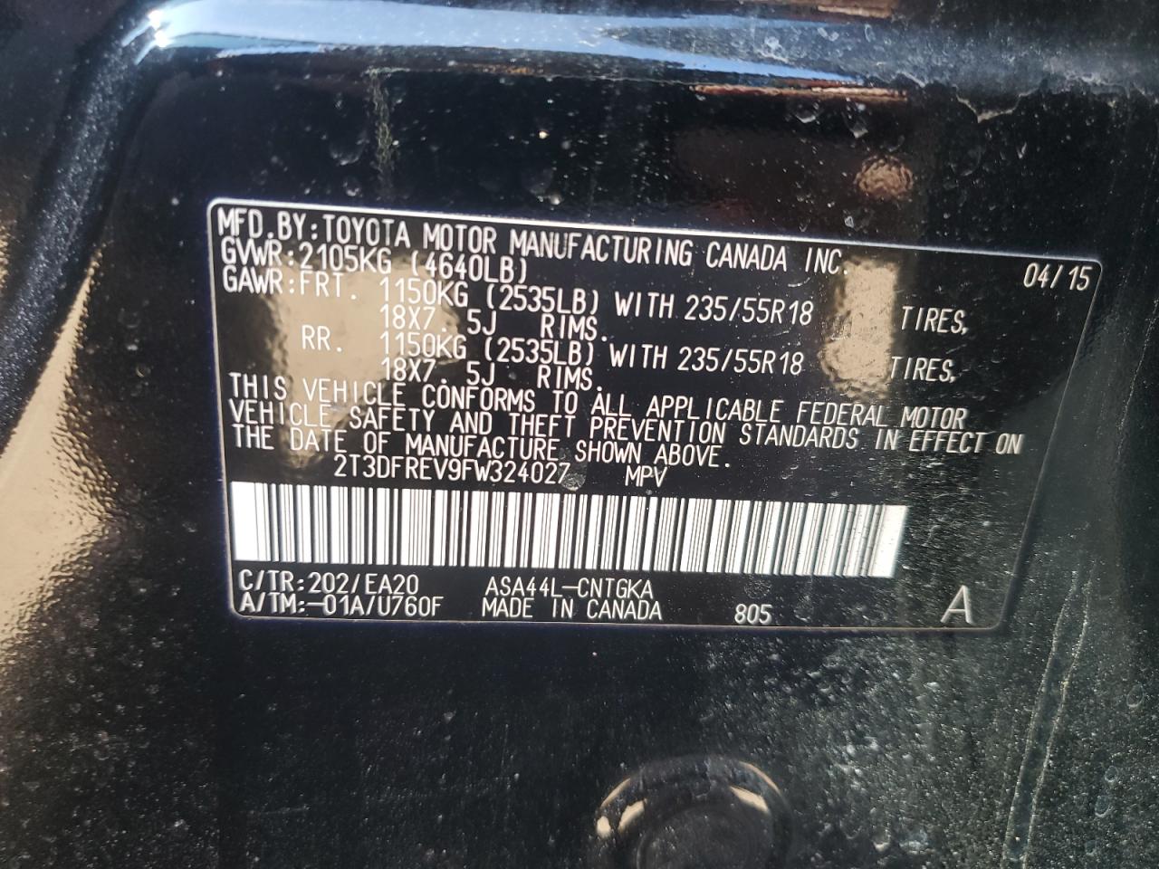 2015 Toyota RAV 4 - Image 12