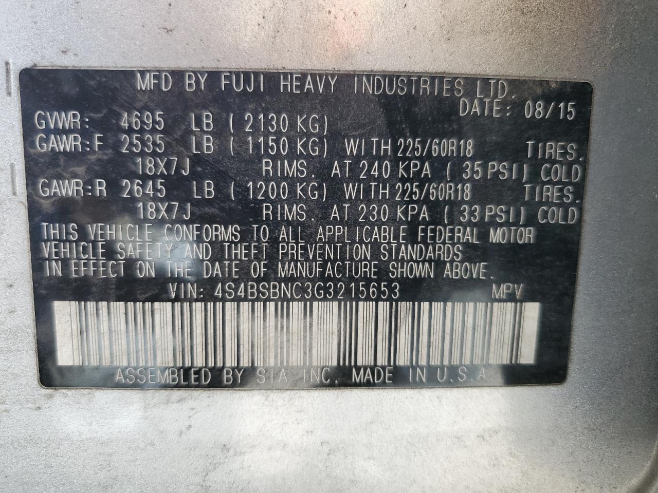 2016 Subaru Outback - Image 13