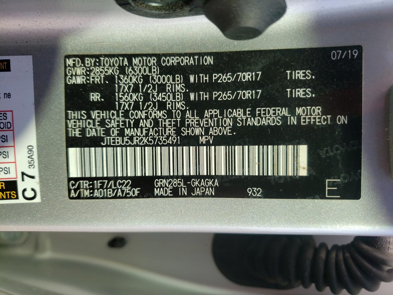 2019 Toyota 4Runner - Image 13